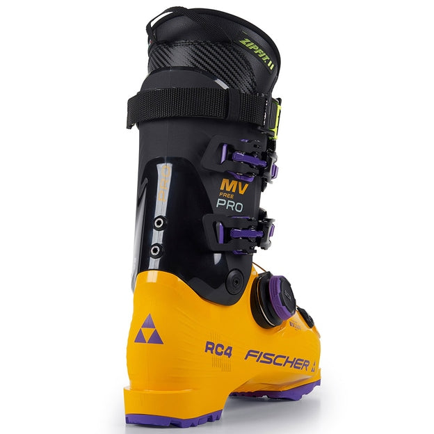 Fischer RC4 Free Pro MV Boa ZF Vac CFC GW Ski Boots Mango / Carbon Men