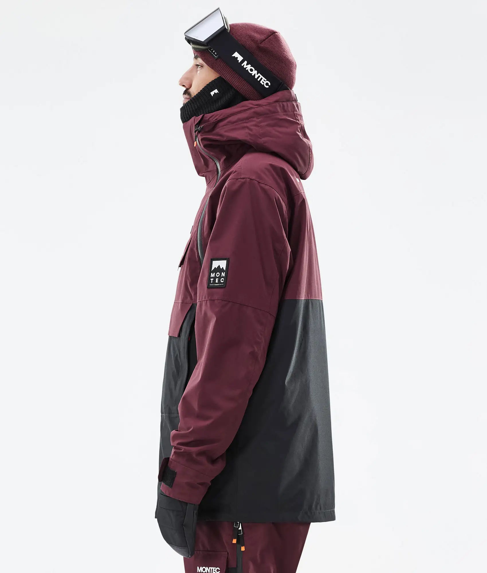 Doom Ski Jacket Men - Burgundy/Black