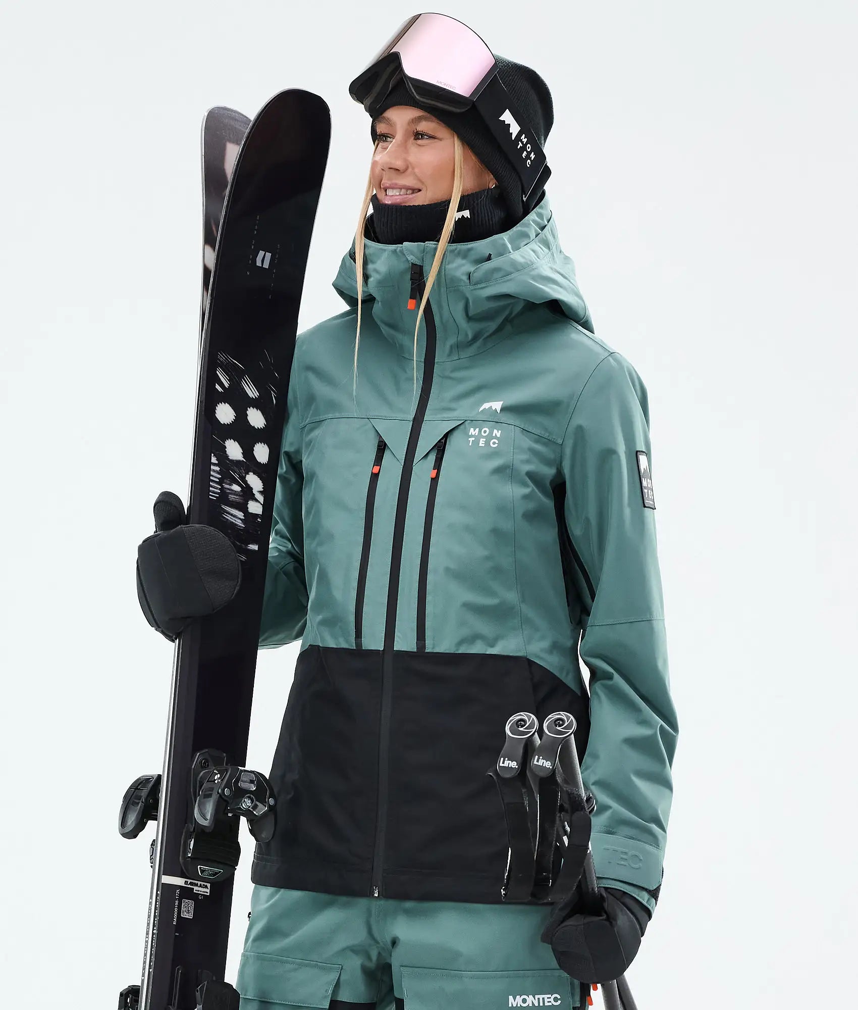 Moss W Ski Jacket Women - Atlantic/Black