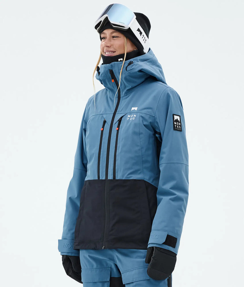 Moss W Ski Jacket Women - Blue Steel/Black