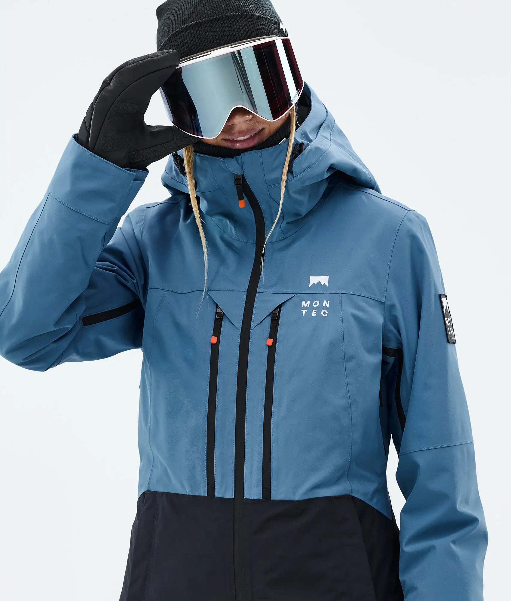 Moss W Ski Jacket Women - Blue Steel/Black