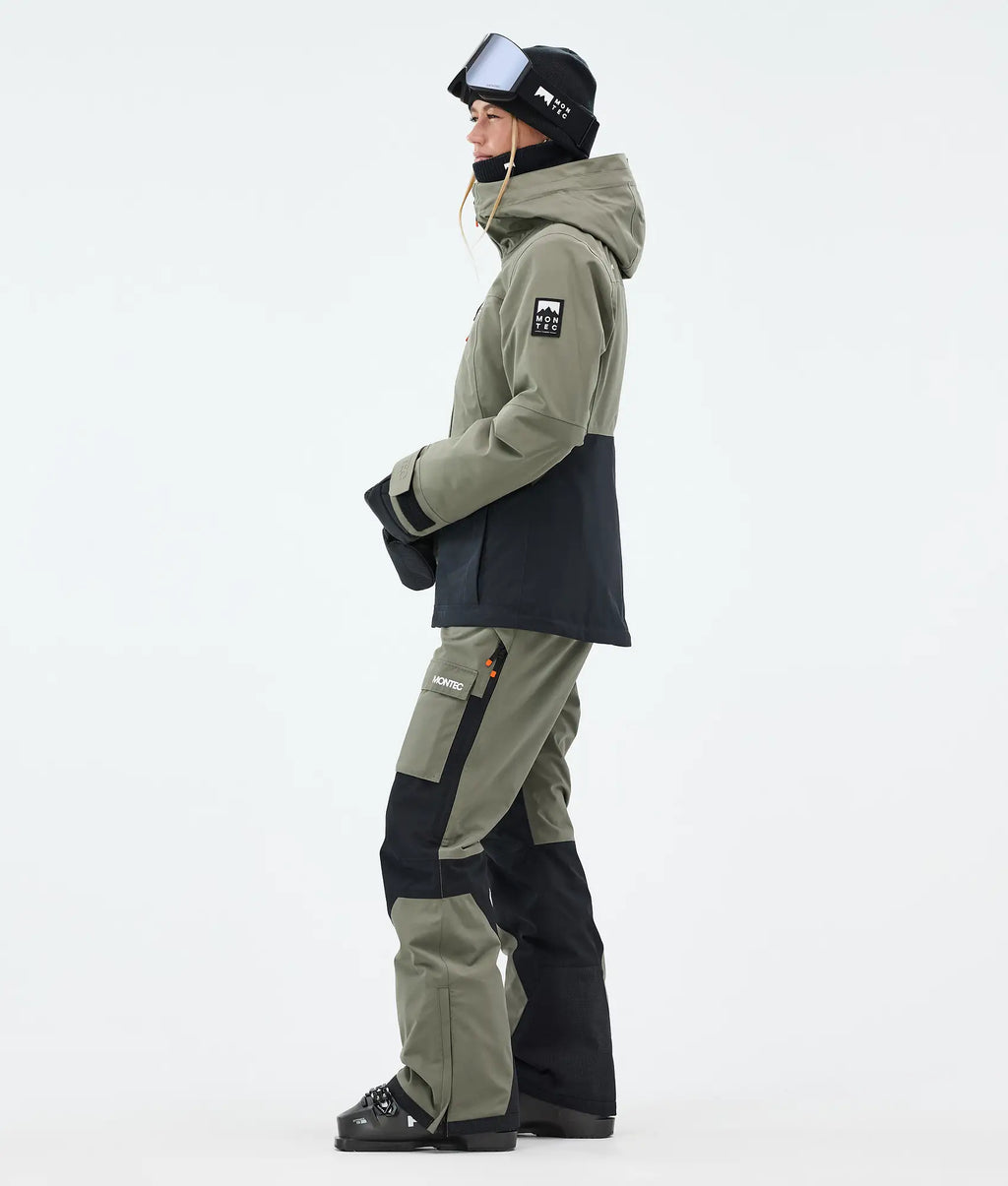 Moss W Ski Jacket Women - Greenish/Black