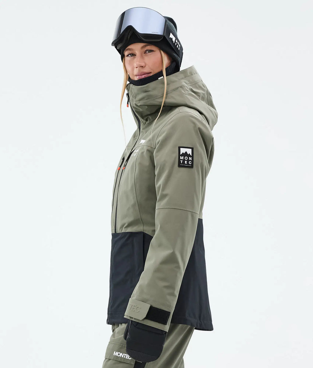 Moss W Ski Jacket Women - Greenish/Black