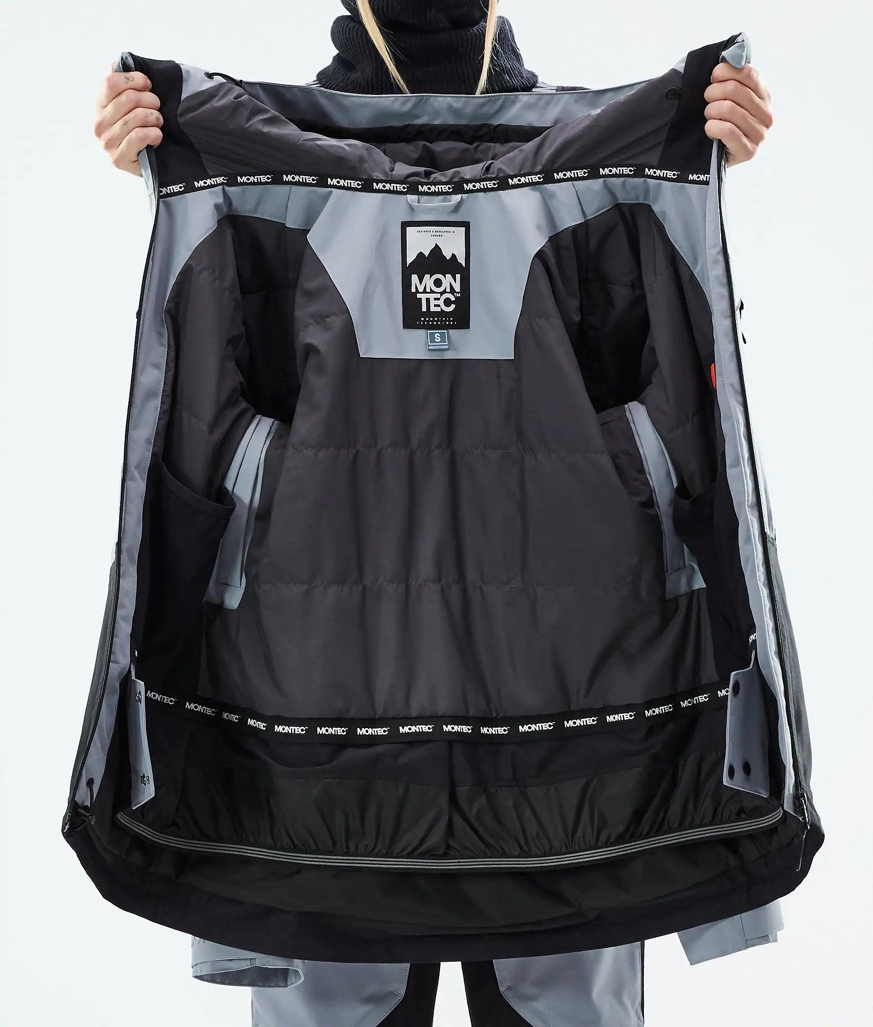 Moss W Ski Jacket Women - Soft Blue/Black