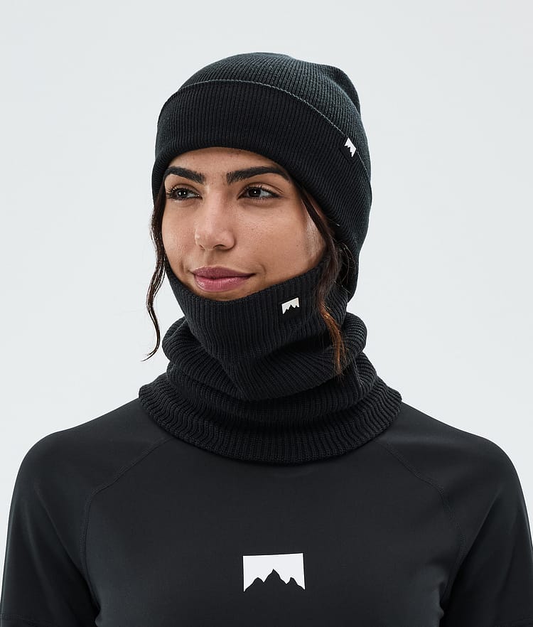 Classic Knitted Facemask Black