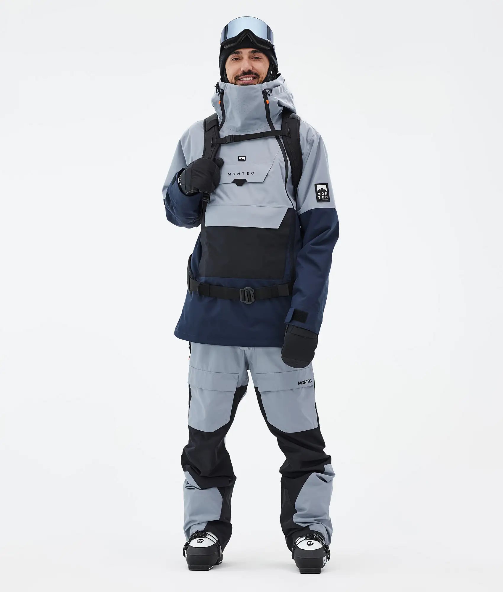 Doom Ski Jacket Men - Soft Blue/Black/Dark Blue