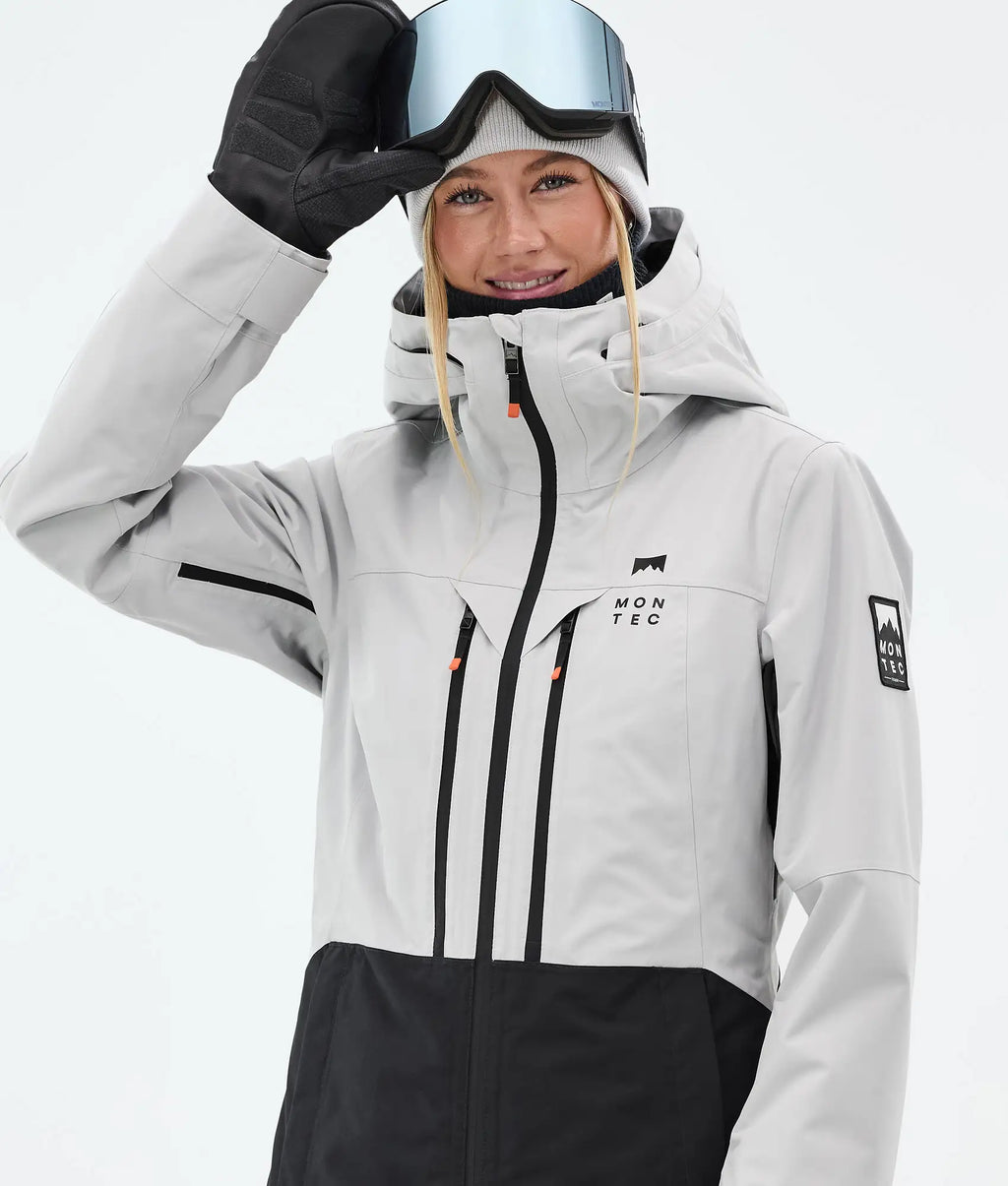 Moss W Ski Jacket Women - Light Grey/Black