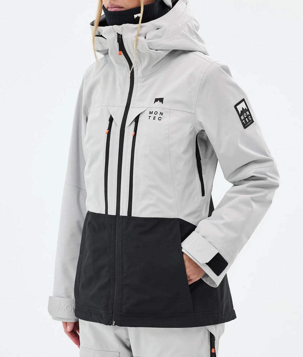 Moss W Ski Jacket Women - Light Grey/Black