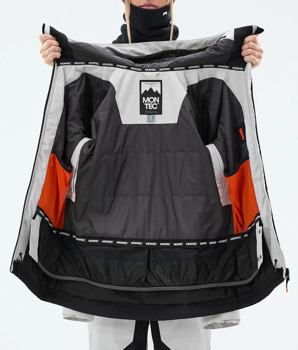 Moss W Ski Jacket Women - Light Grey/Black