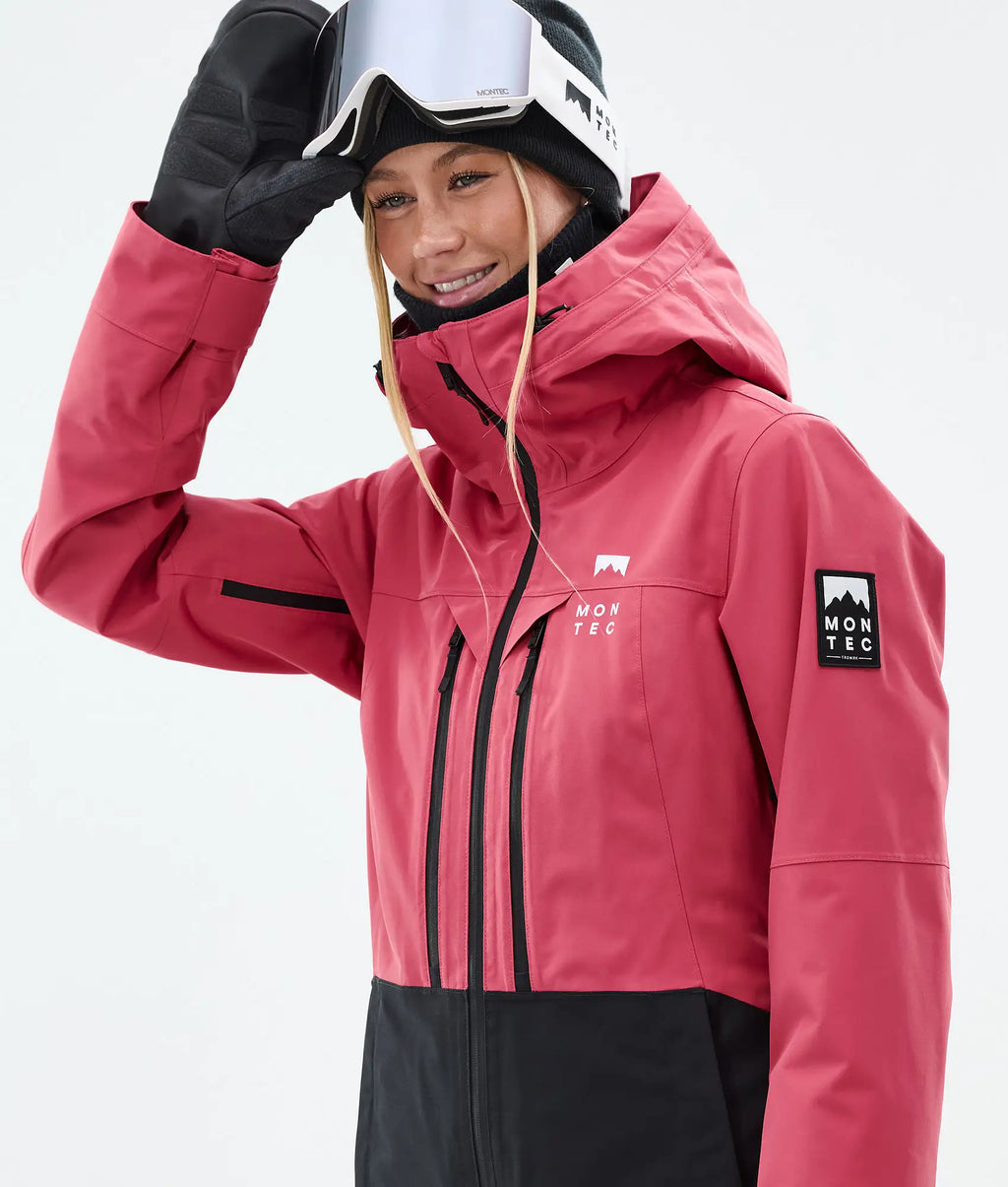Moss W Ski Jacket Women - Light Red/Black