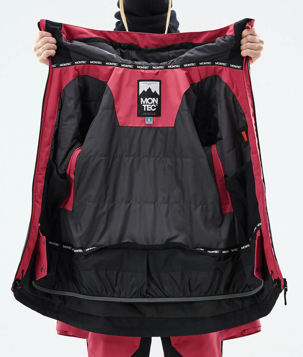 Moss W Ski Jacket Women - Light Red/Black