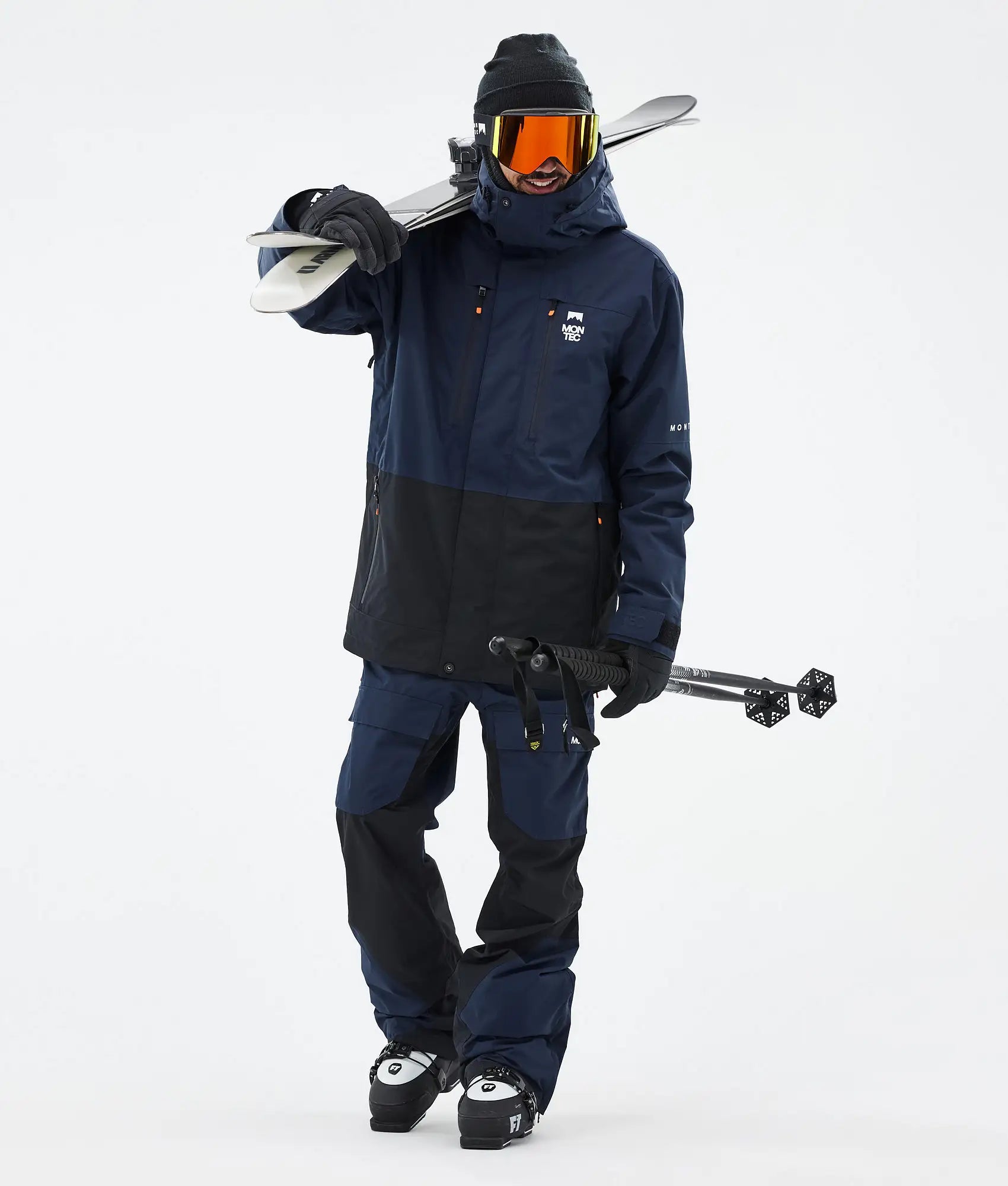 Fawk Ski Pants Men - Dark Blue/Black