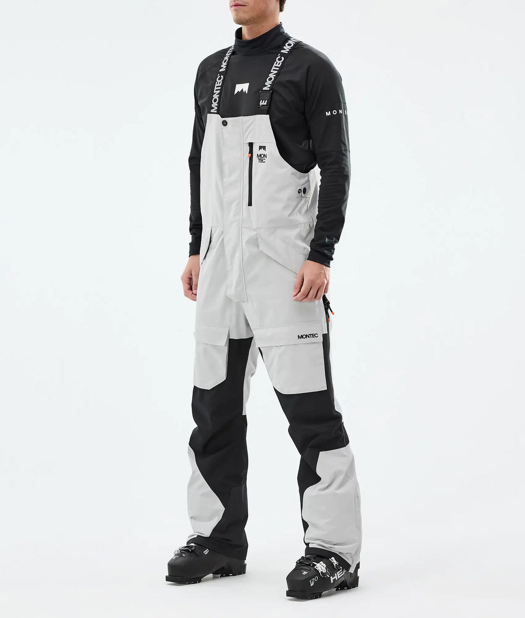 Fawk Ski Pants Men - Light Grey/Black