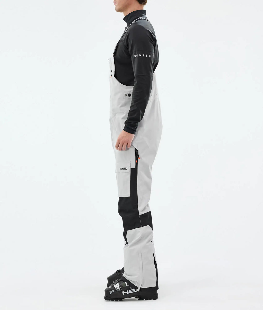 Fawk Ski Pants Men - Light Grey/Black