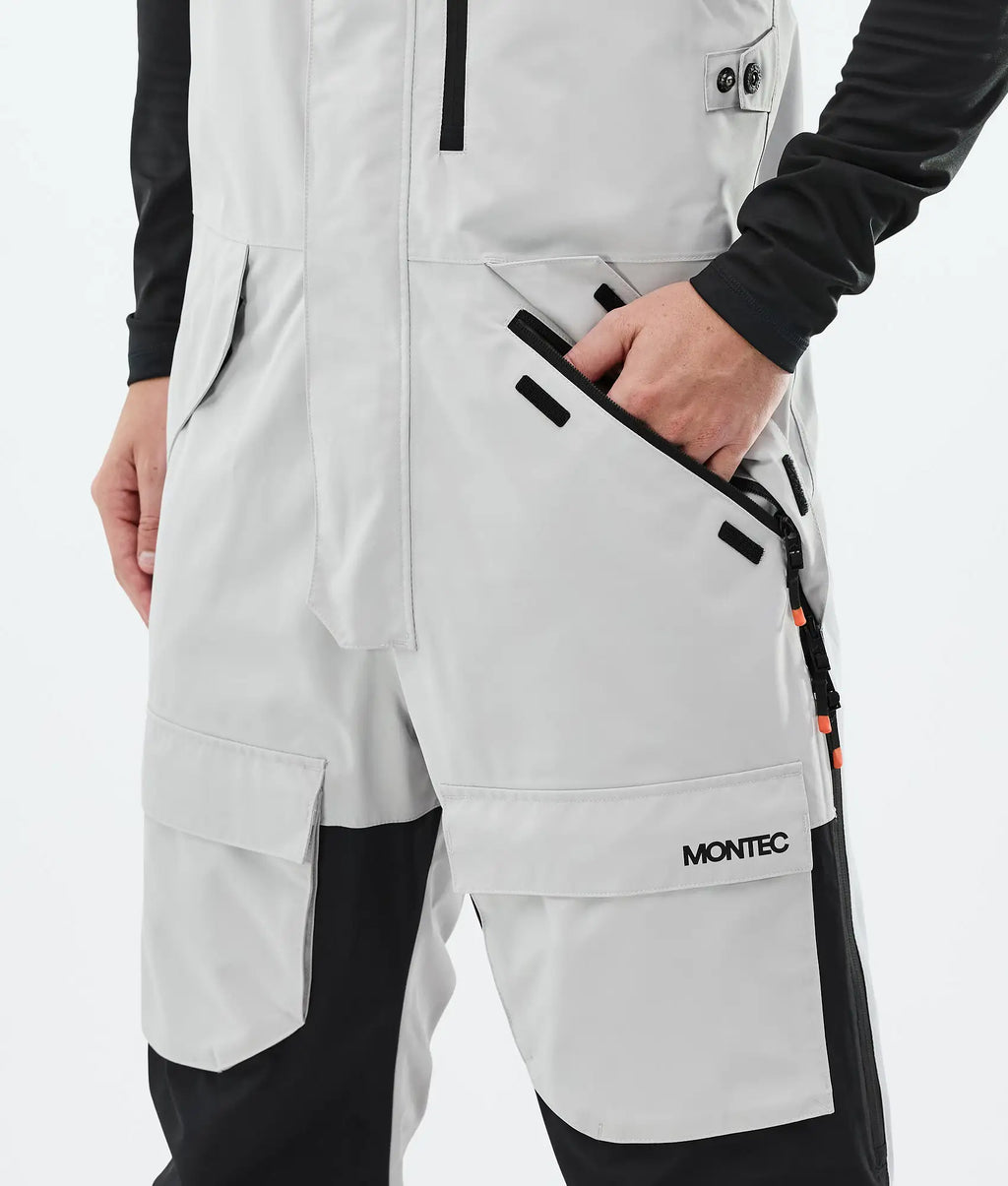 Fawk Ski Pants Men - Light Grey/Black