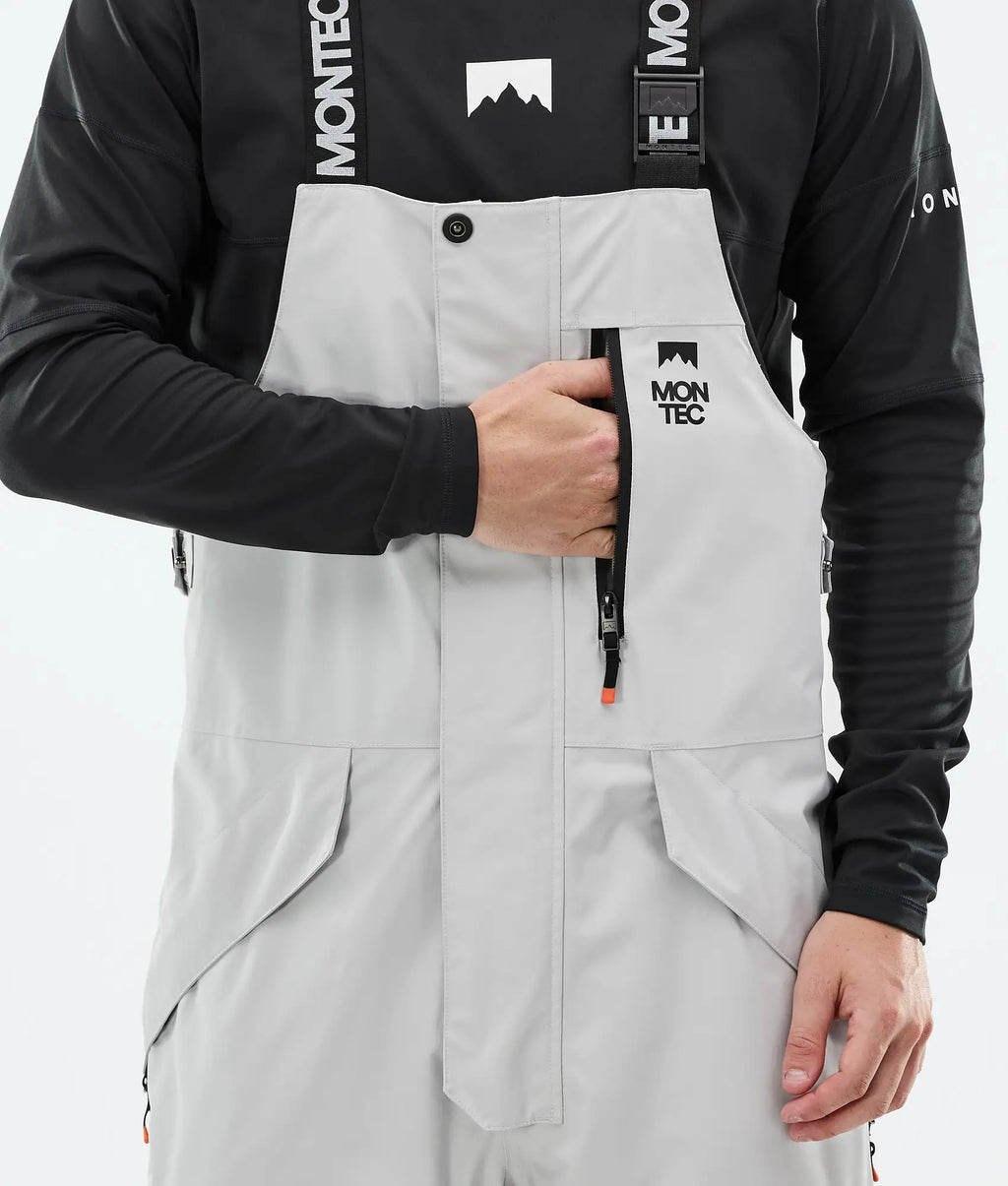 Fawk Ski Pants Men - Light Grey/Black