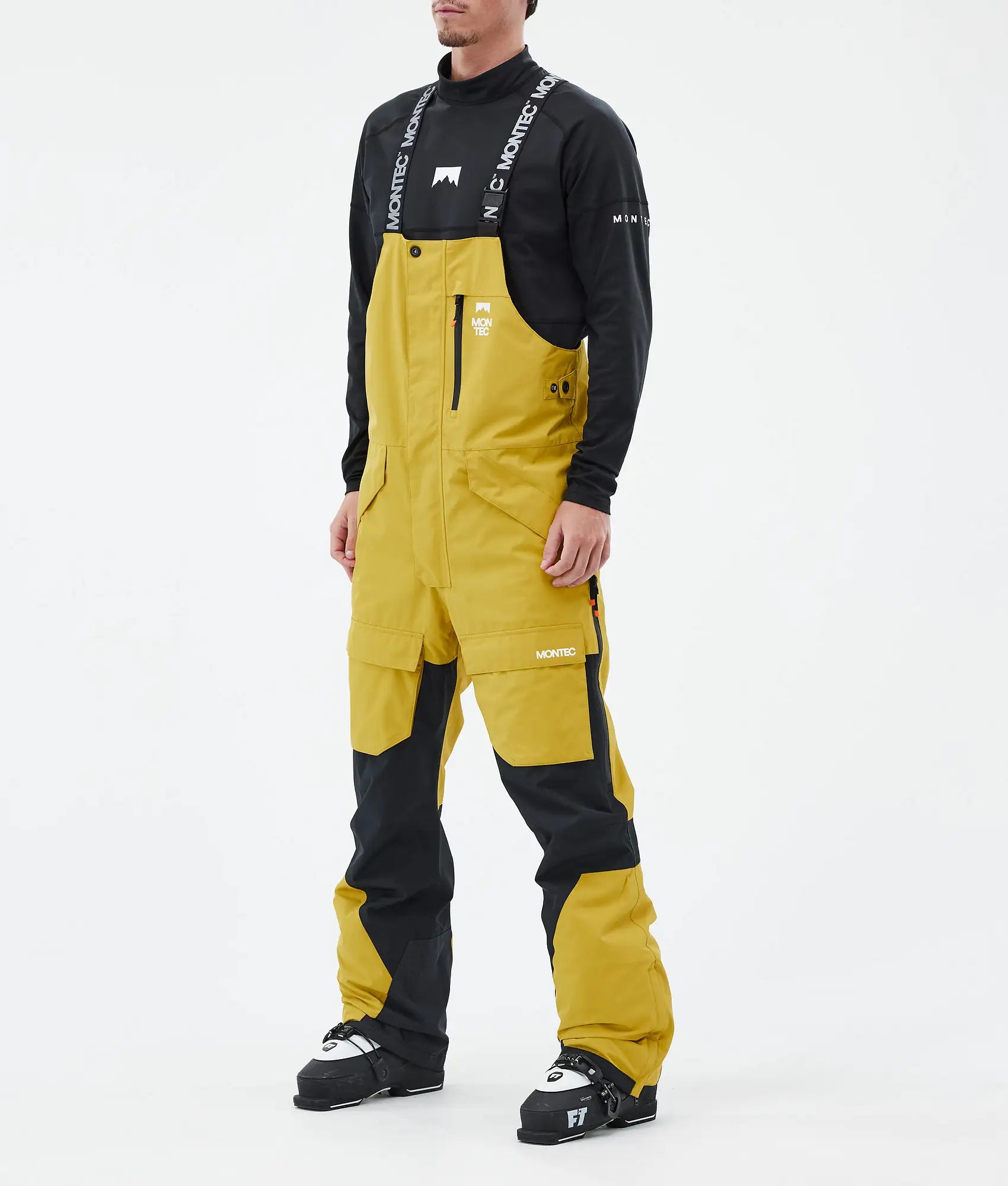 Fawk Ski Pants Men - Yellow/Black