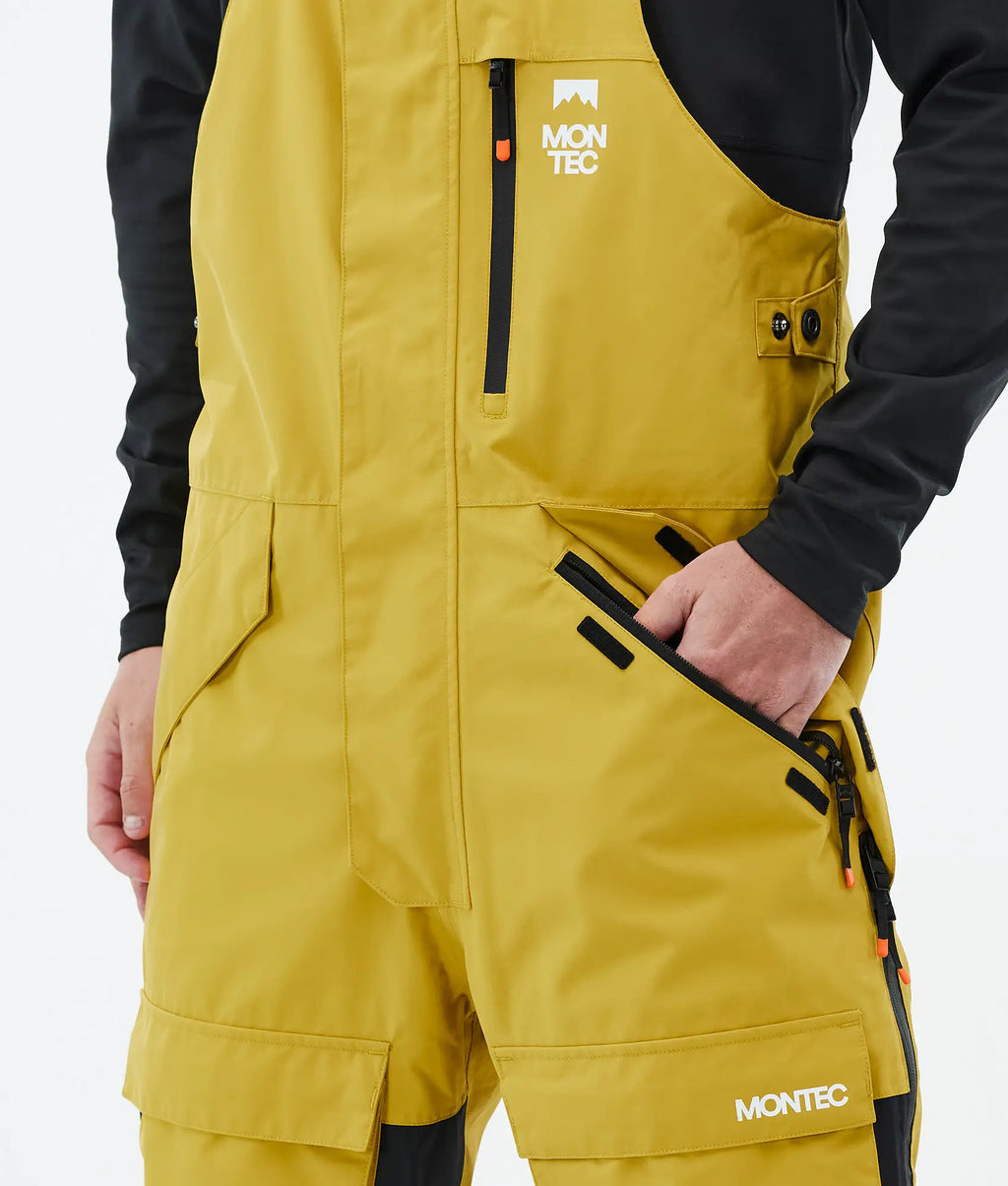 Fawk Ski Pants Men - Yellow/Black