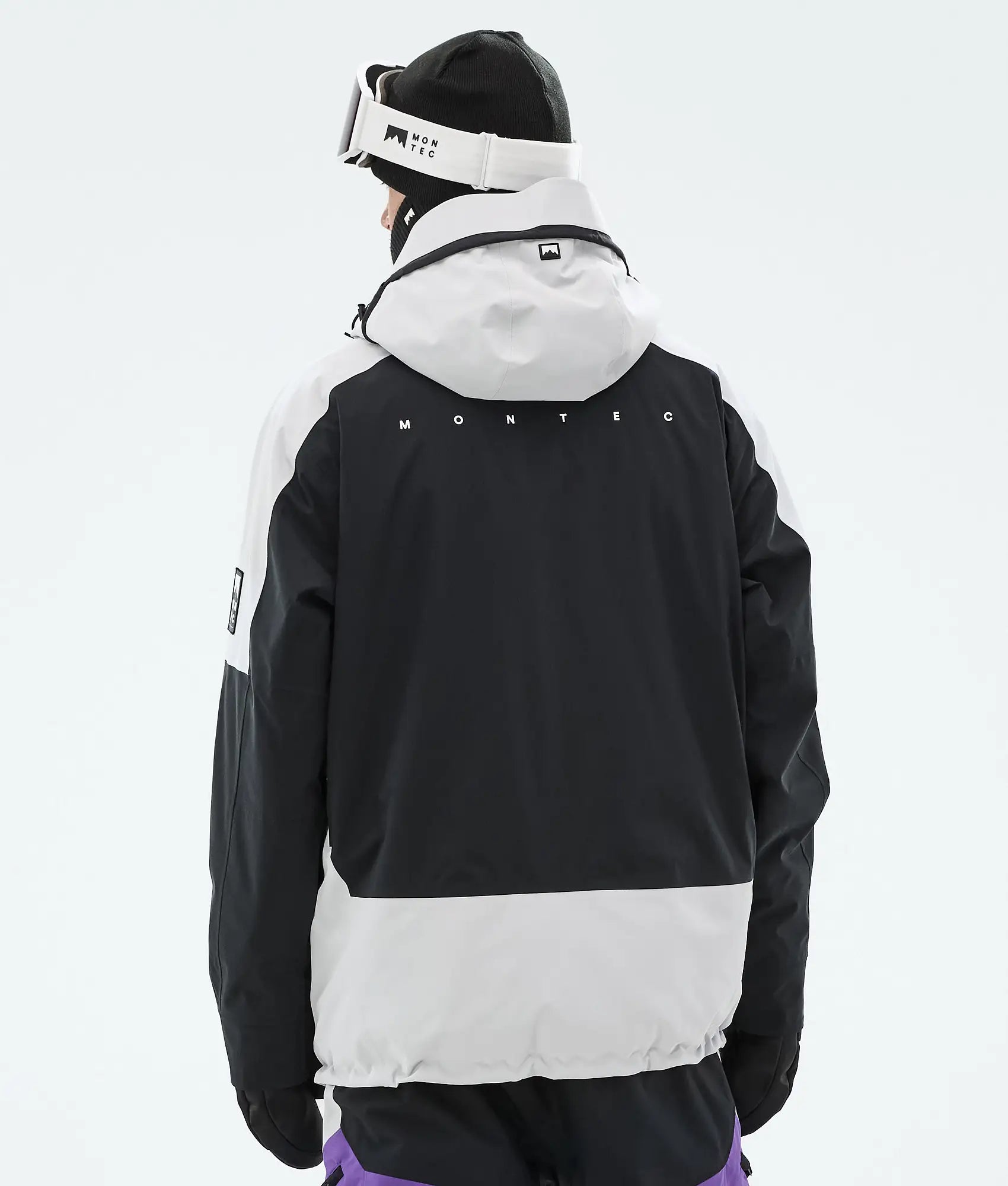 Morpheus Ski Jacket Men - Light Grey/Black/Vivid Purple