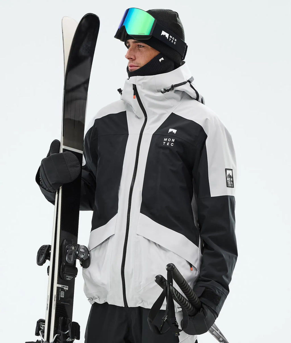 Morpheus Ski Jacket Men - Light Grey/Black