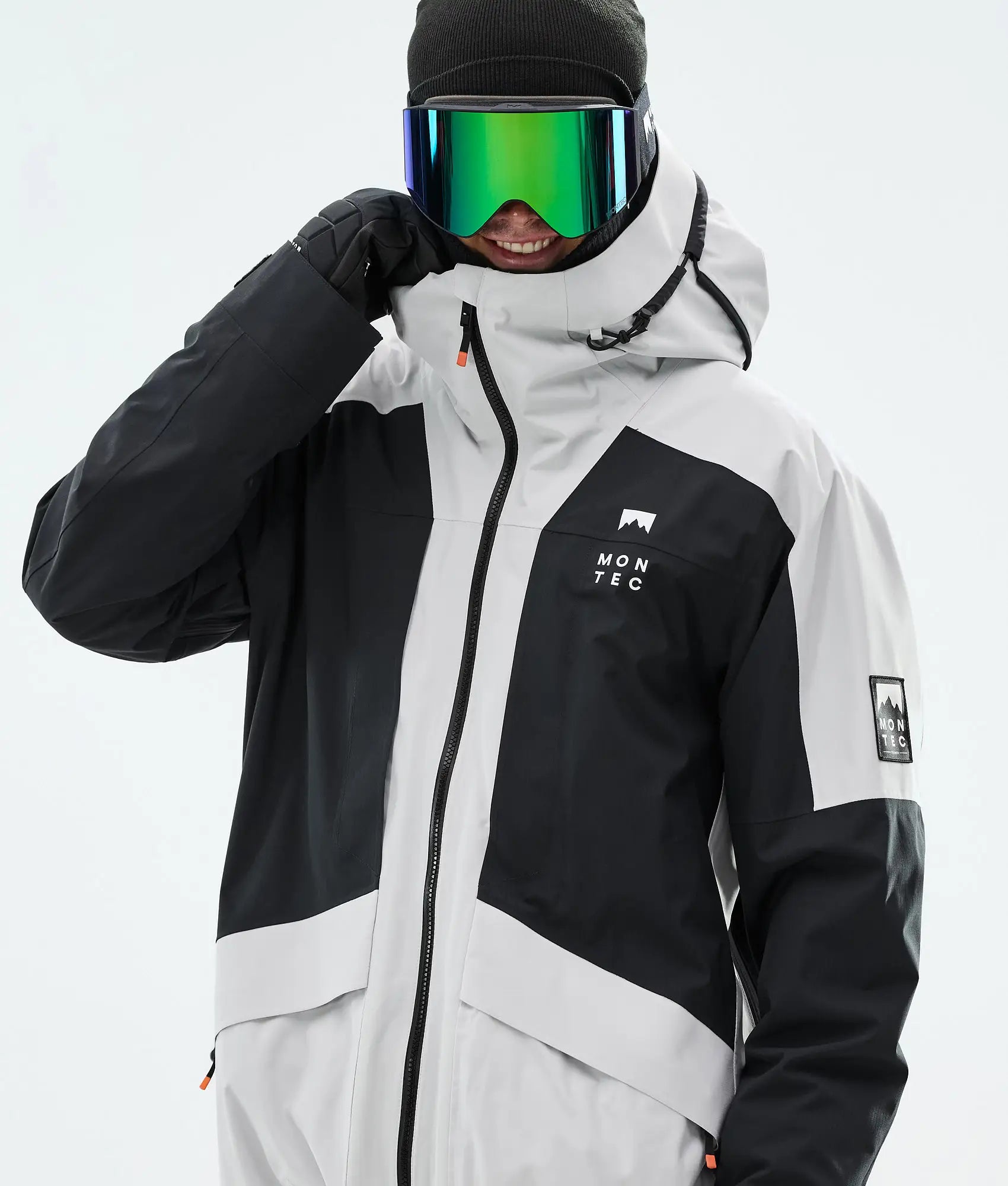 Morpheus Ski Jacket Men - Light Grey/Black