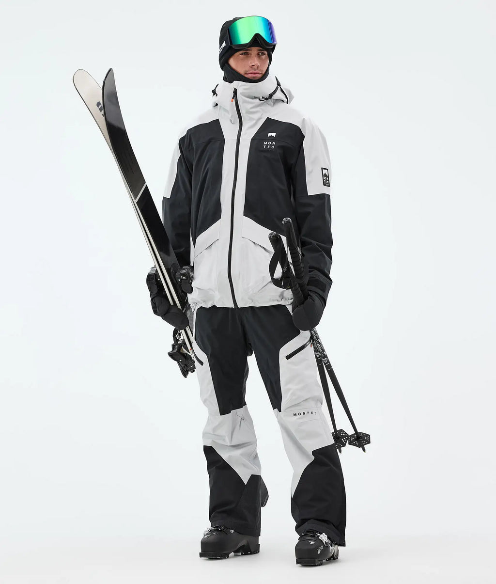 Morpheus Ski Jacket Men - Light Grey/Black