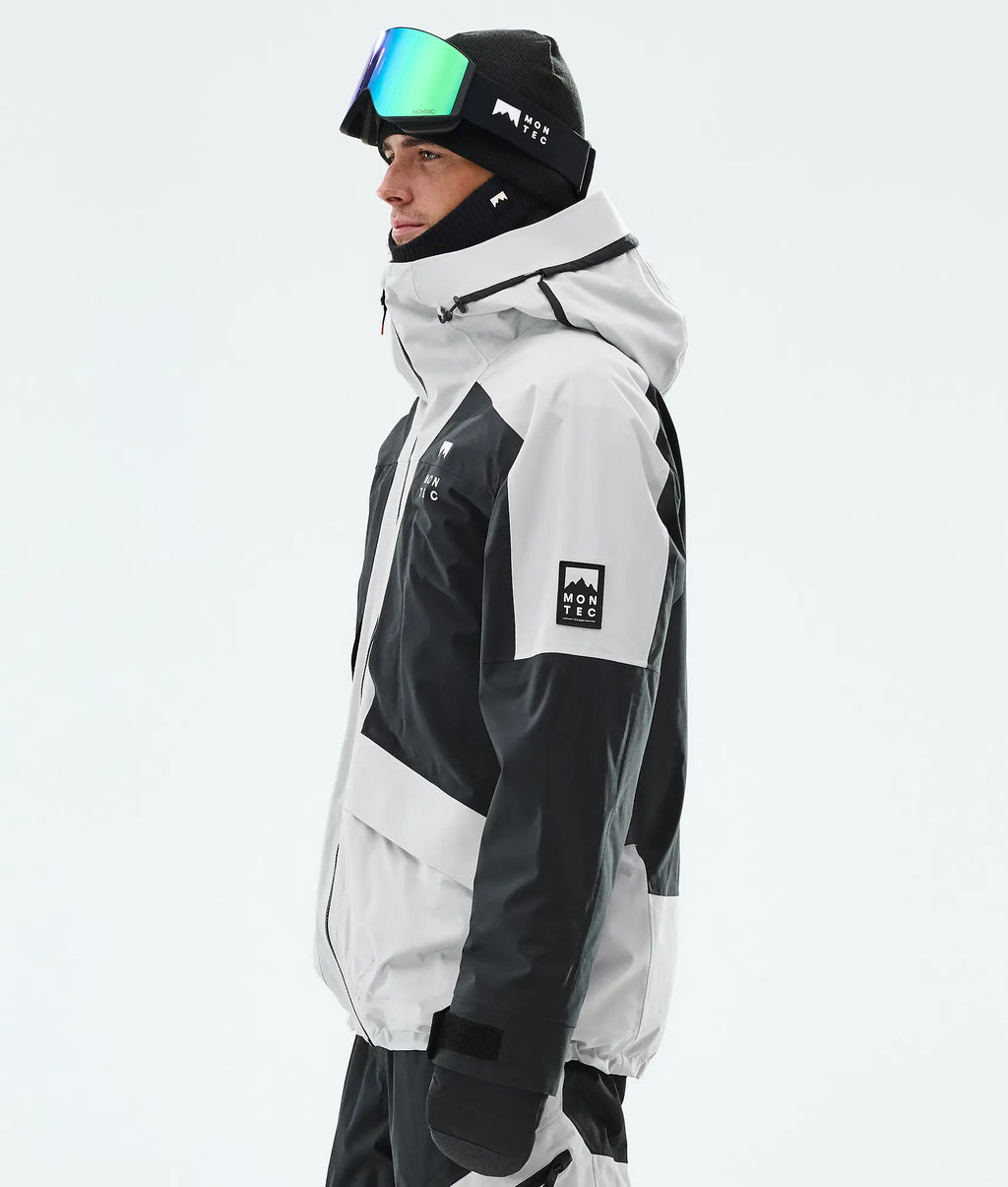 Morpheus Ski Jacket Men - Light Grey/Black