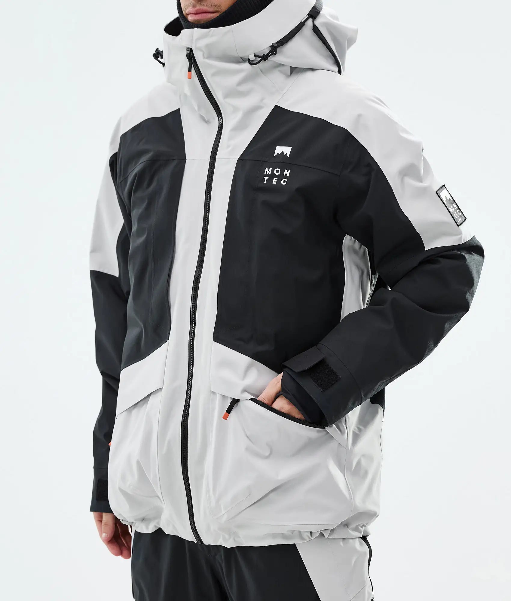 Morpheus Ski Jacket Men - Light Grey/Black