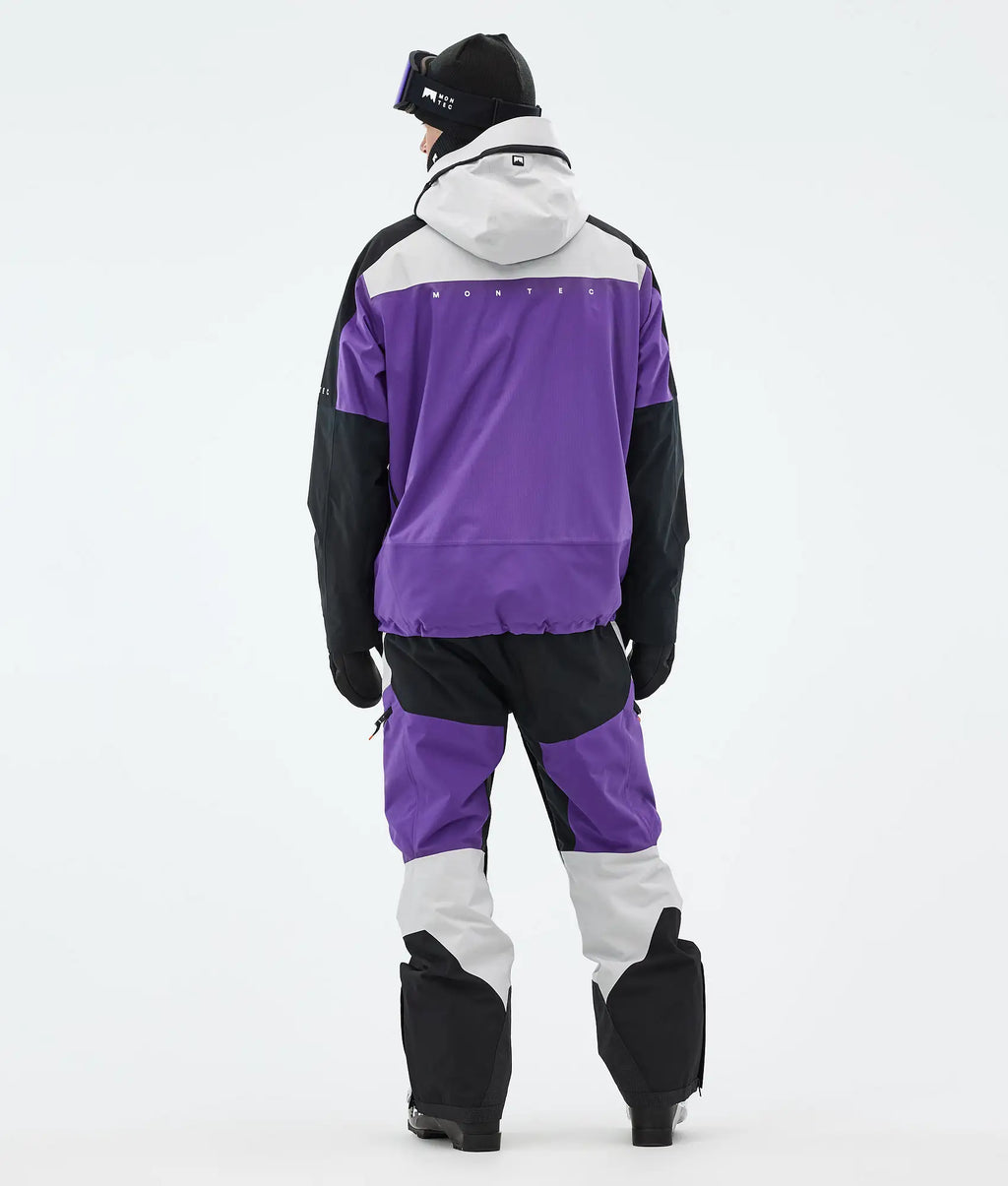 Oracle Ski Jacket Men - Light Grey/Black/Vivid Purple