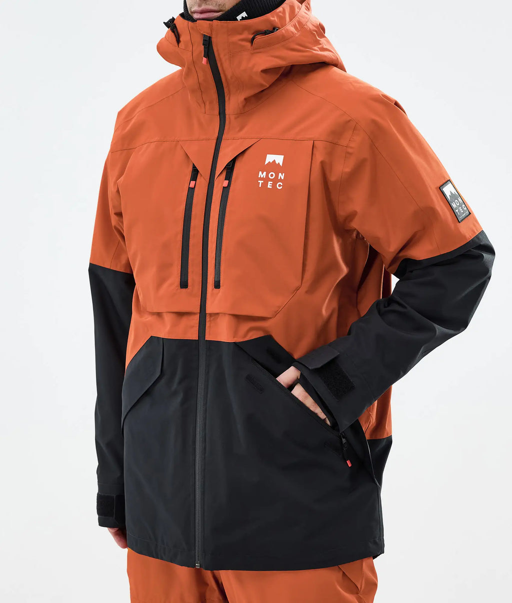 Arch Ski Jacket Men - Burned Orange/Black