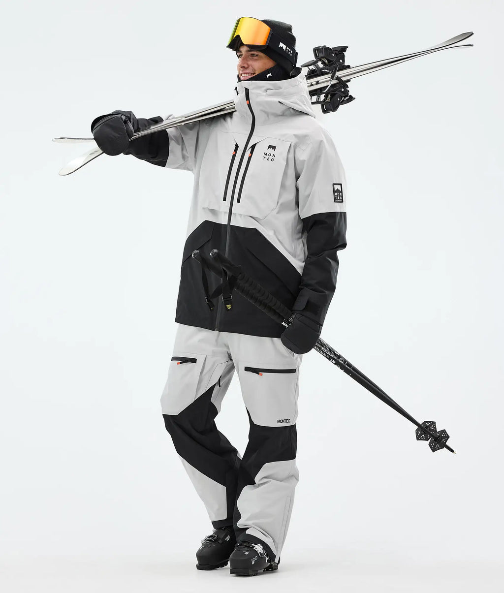 Arch Ski Jacket Men - Light Grey/Black