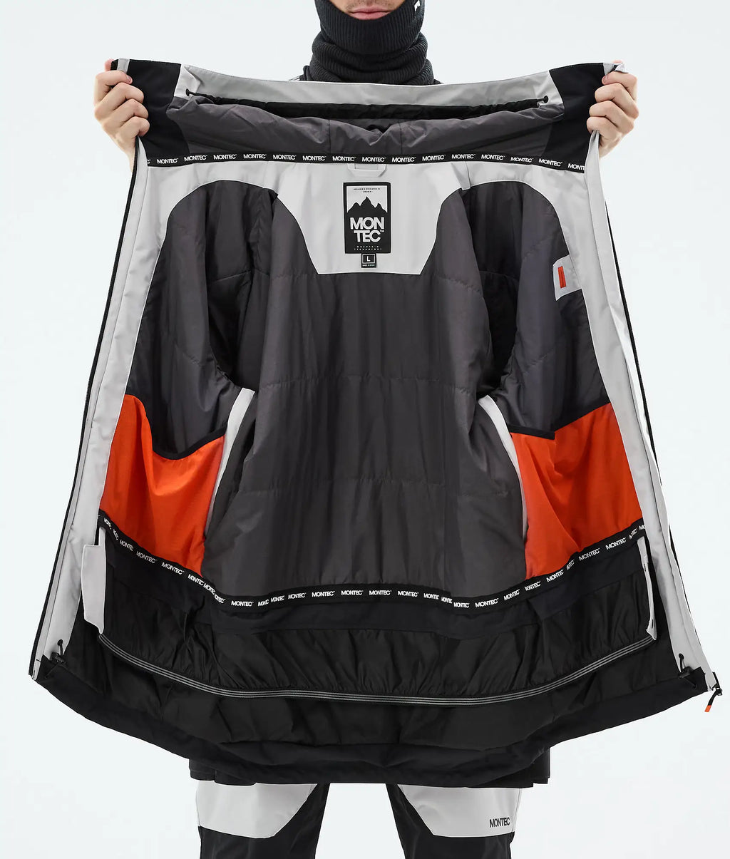 Arch Ski Jacket Men - Light Grey/Black