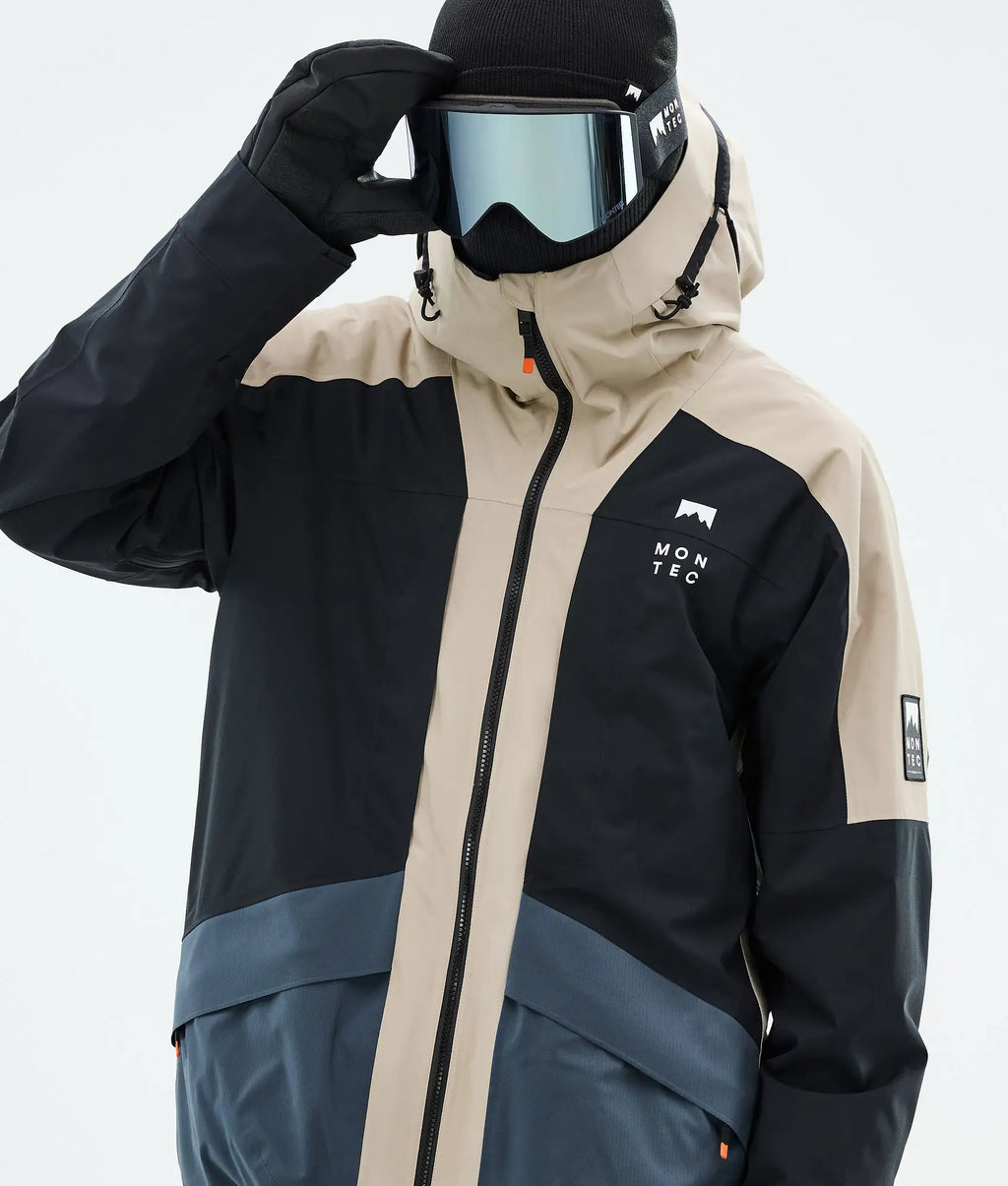 Morpheus Ski Jacket Men - Sand/Black/Metal Blue