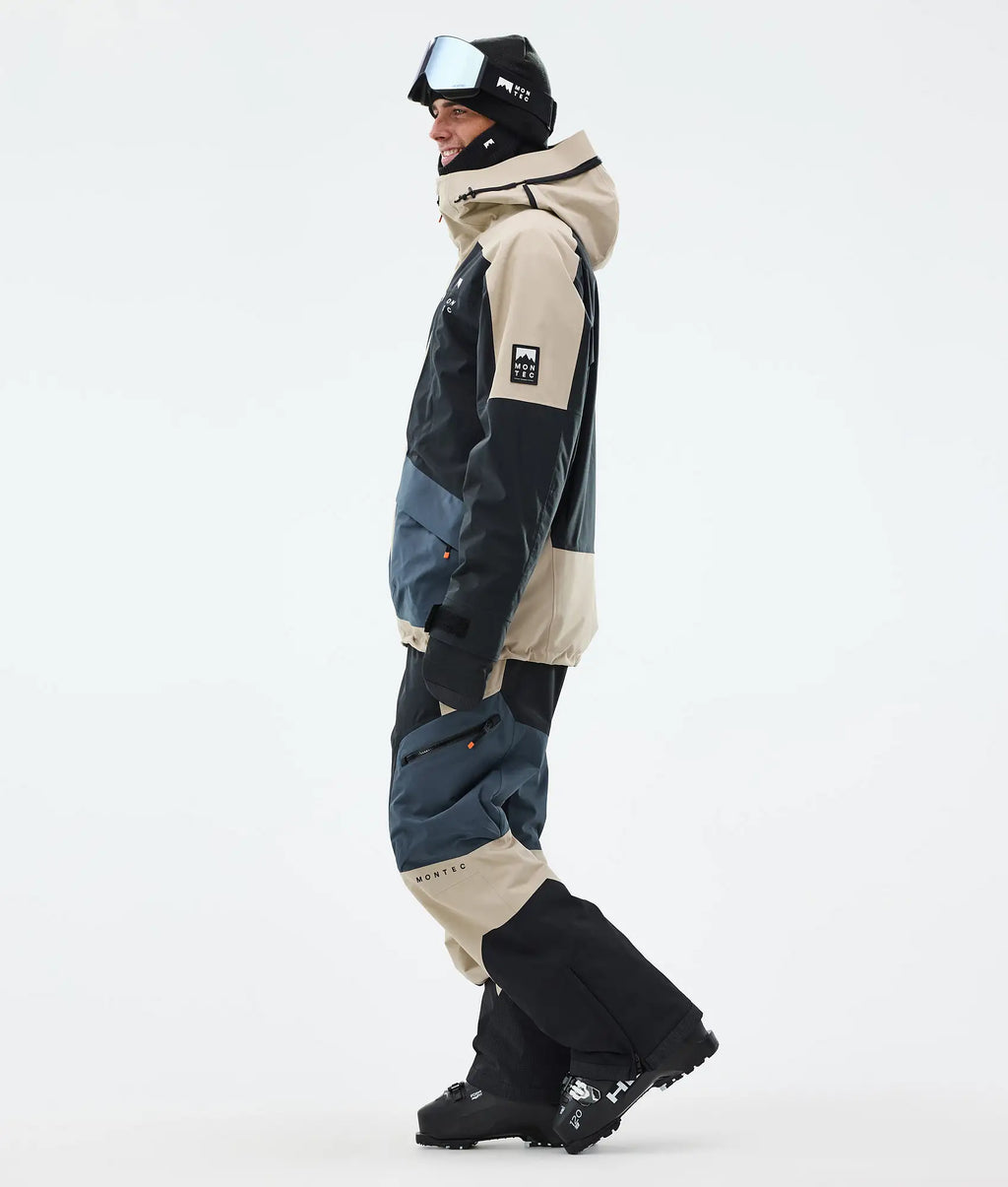 Morpheus Ski Jacket Men - Sand/Black/Metal Blue