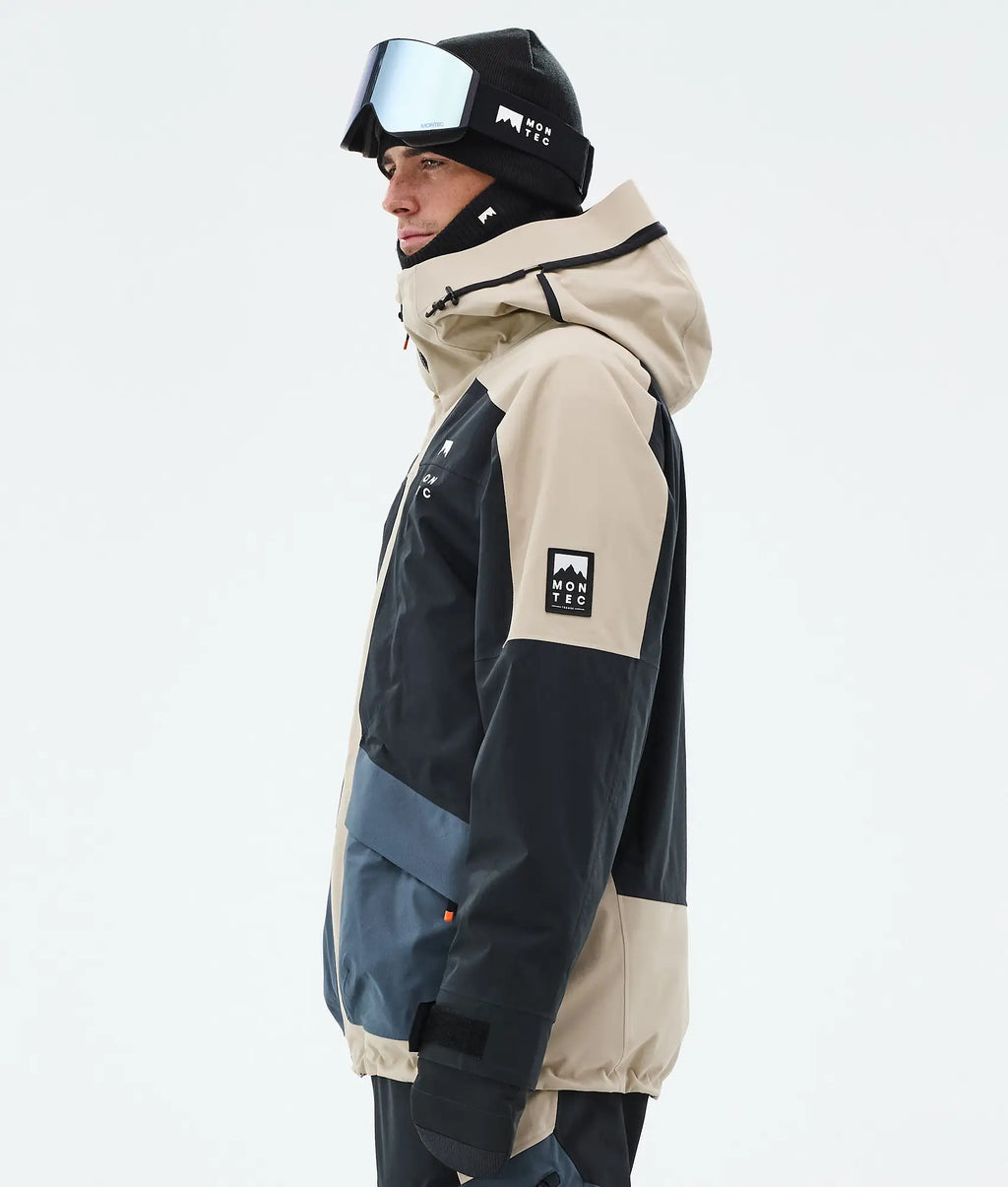 Morpheus Ski Jacket Men - Sand/Black/Metal Blue