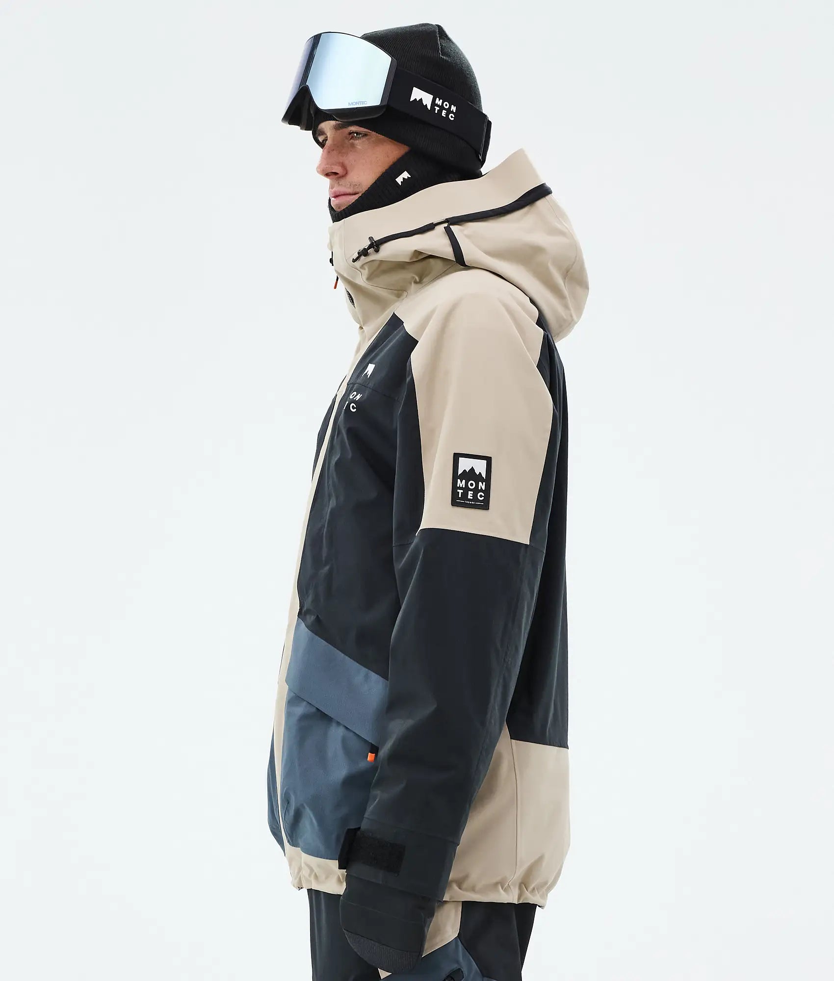 Morpheus Ski Jacket Men - Sand/Black/Metal Blue