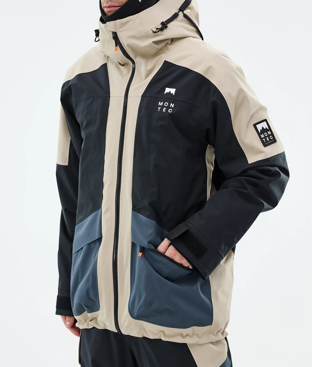 Morpheus Ski Jacket Men - Sand/Black/Metal Blue