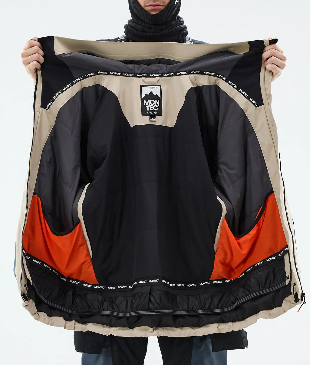 Morpheus Ski Jacket Men - Sand/Black/Metal Blue